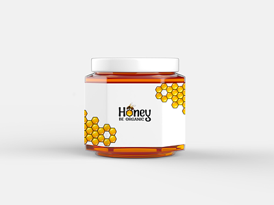 Honey jar label design