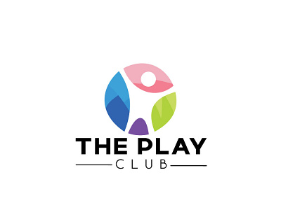 THE PLAY CLUB graphic design kids club logo play