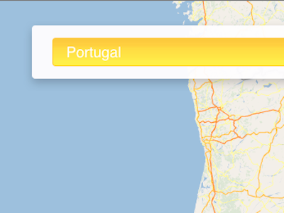 Location Search Overlay awesomeness css css3 google html5 maps overlay v3 yellow