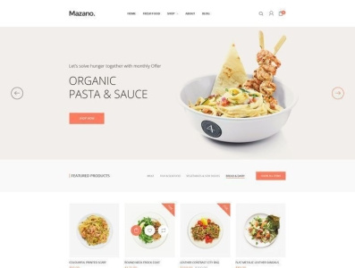 Mazano Food Website 3d animation app branding design illustration ui ux