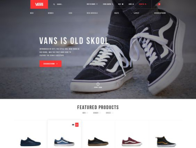 Vans E-commerce Website UI