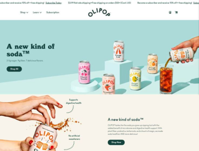 Olipop E-Commerce Website