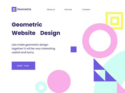 Geometric design graphic design ui
