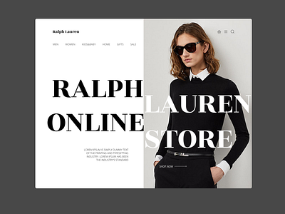 Re-Design for Ralph Lauren design ui ux