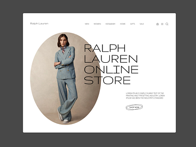 Re-Design for Ralph Lauren design ui ux