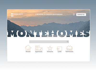 MONTEHOMES design graphic design logo ui ux