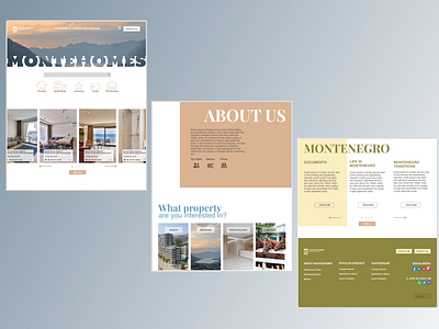 MONTEHOMES main page design graphic design logo ui ux