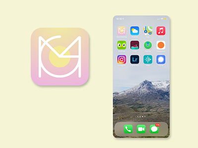 App Icon Design - Good Morning Mobile App for DailyUI 005.