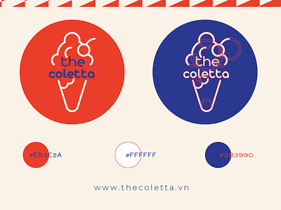 The Coletta Ice Cream branding design icon logo