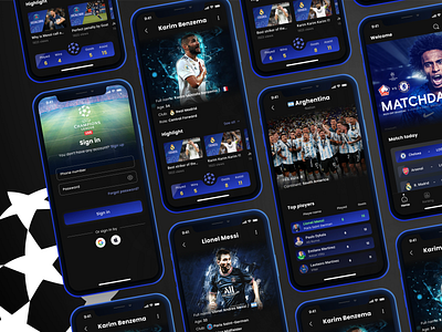 Live Football -  Mobile App - UI Design