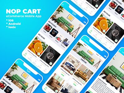 eCommerce mobile app designs