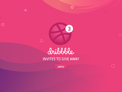 3 Dribbble invitations 2 dribbble invitations