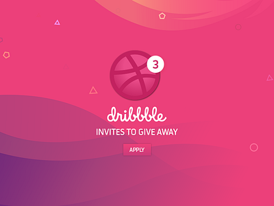 3 Dribbble invitations