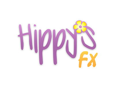 Hippy's FX Logo branding face flower fx hippys logo painting