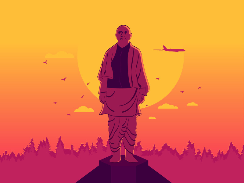 The Statue Of Unity by vijay singh on Dribbble