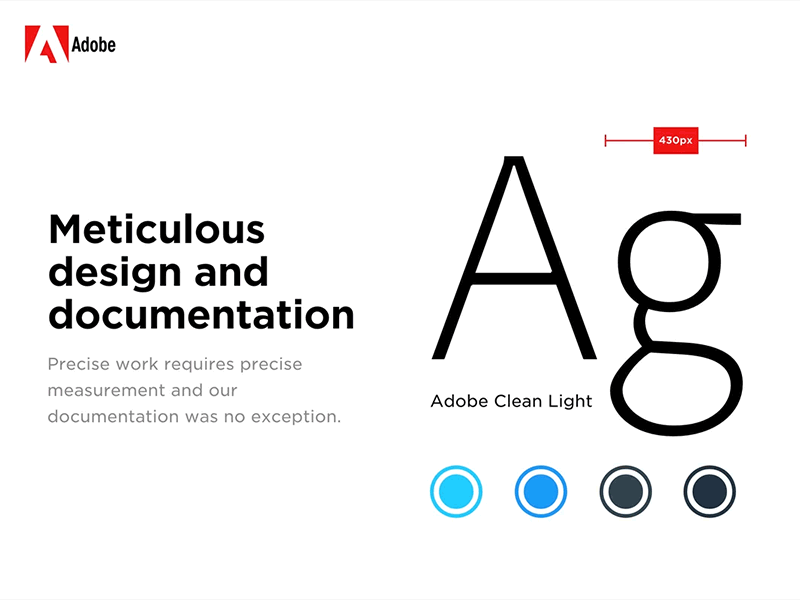 Adobe clean color design documentation font help light support tools typo