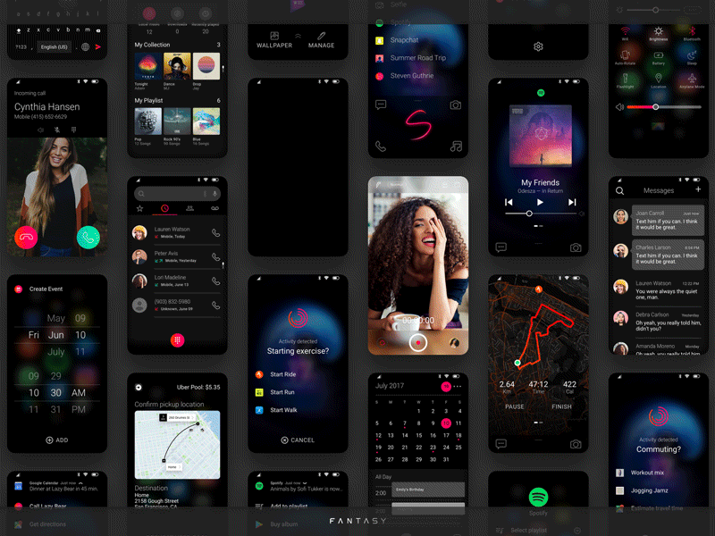 Palm OS by Fantasy (birds-eye) mobileos os ui ux uxuidesign