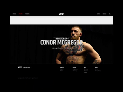 UFC Ecosystem athlete design ecosystem fantasy fighters multiplatform product sport ufc ui ui design ux