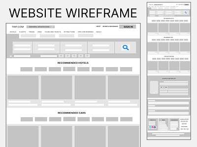 Wireframes design graphic design ui ux wireframes