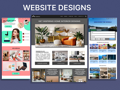 Website design beauty design graphic design landing page travel ui ux website design