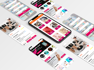 E-commerce Mobile App branding design graphic design logo mobile app ui ux vector