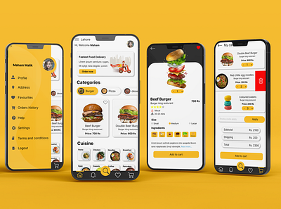 Food app ui design food app food app ui food cart ui food order app food order app ui mobile app ui ux