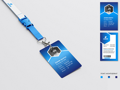 Corporate ID Card Template branding corporate corporate design corporate id card design elegant elegant design employee id card id card id card design id card template identitydesign modern id card