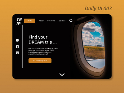 Landing Page - Daily UI 003 daily ui daily ui 003 design ui