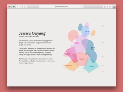 Portfolio landing page + hey Dribbble!