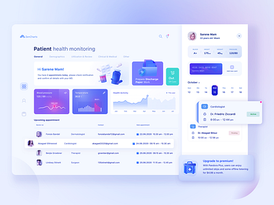 Patient page UI