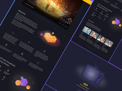 Cryptocurrency TV Landing Page graphicdesigner landing sketchapp ui uidesigner uix ux