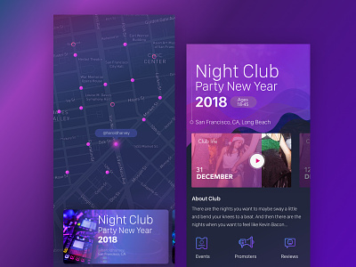 App for Night-lifer app dribbble nightlifer sketch ui uixdesign uixninja
