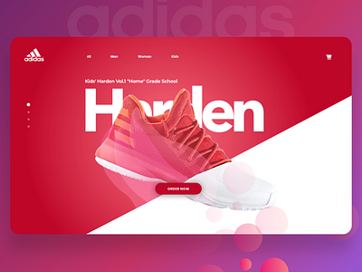 Adidas Concept Page app concept design sketch app ui