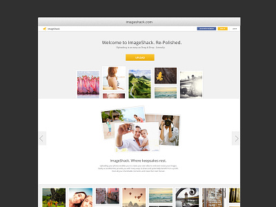 ImageShack. Re-Polished. app clean flat identity interface minimal ui ux web