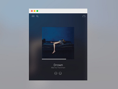 Office Jukebox Widget audio desktop minimal music ui ux widget