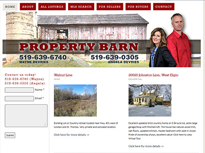 Property Barn wordpress