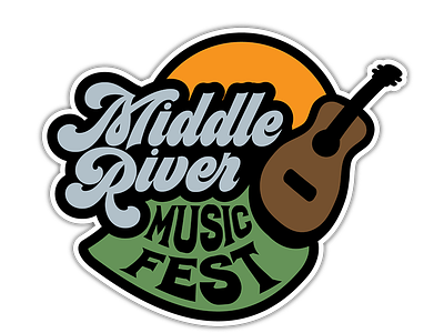 Middle River Music Festival branding festival music visual identity