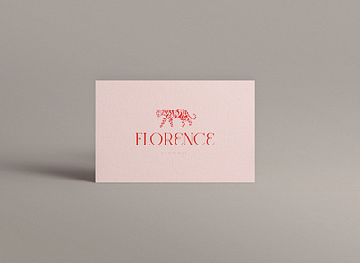 Florence Boutique Business Card brand identity brand style guide branding branding design business card company logo design graphic design illustration logo stationary ui vector