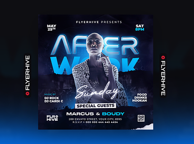 Free Party Flyer Template PSD Download club flyer design dj flyer download facebook post flyer flyer template graphic design night club flyer party flyer party poster poster psd psd download social media post