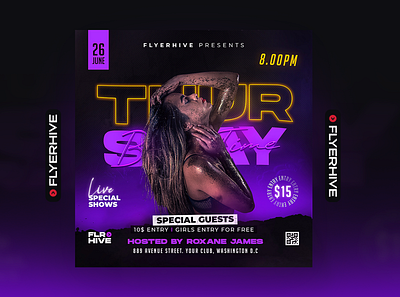 Free Party Flyer Download PSD club flyer design dj flyer facebook post flyer free free flyer free party flyer night club flyer party flyer party poster