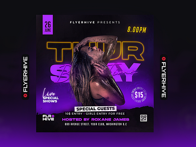 Free Party Flyer Download PSD