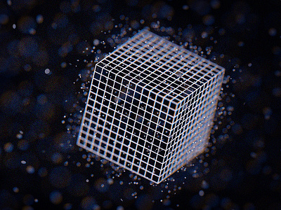 Cube In Space cinema4d
