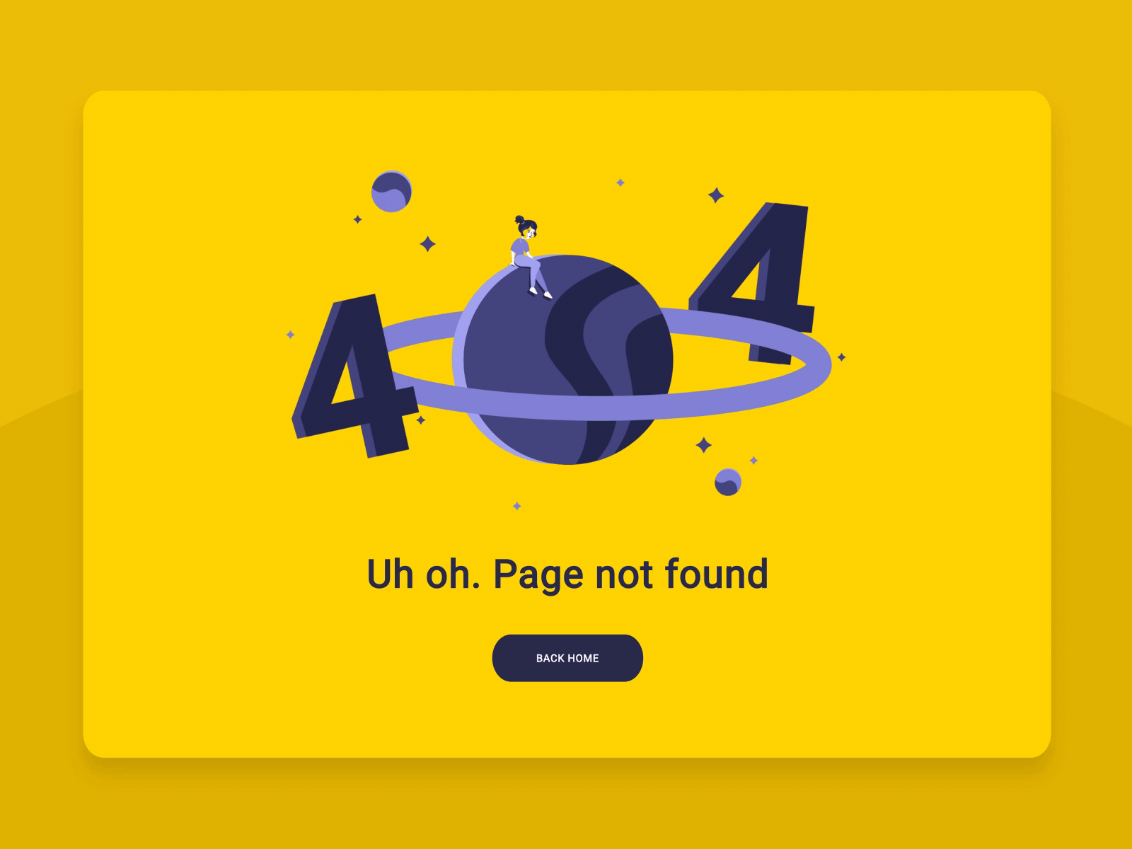 Yellow 404. 404 animation colourful error page gif holding illustration illustrator website yellow