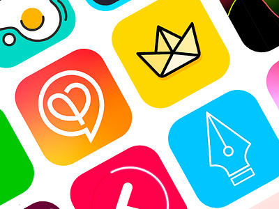 Ios App Icon colourful icon icon app illustration interaction design ios logo ui ui ux design