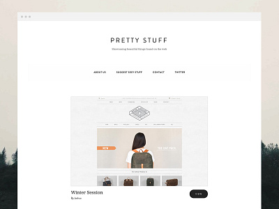 Pretty Stuff (Update) blog clean minimal showcase webdesign