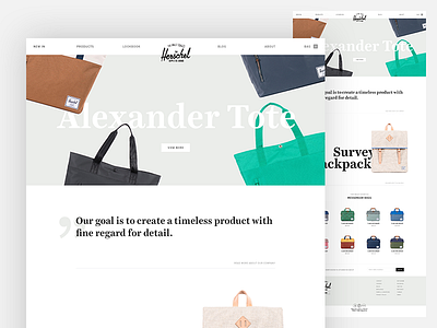 Herschel Landingpage Concept