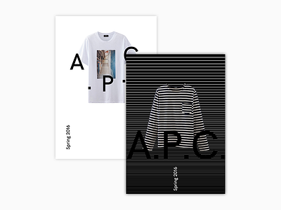 A.P.C. Poster apc design fashion illustrator poster