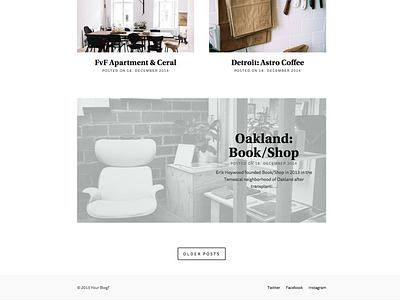 Blog Teaser blog minimal theme wordpress