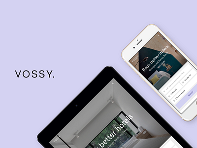 Vossy Relaunch booking design hotel hotels minimal site