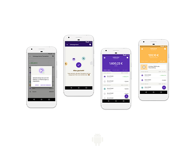 Kontist Android is coming... android app banking design material